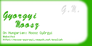 gyorgyi moosz business card
